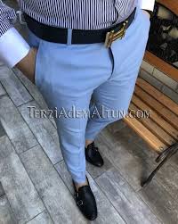 Michail Score Slim Fit Mavi Renk Erkek Kumas Pantolon T2350 Mens Fashion Chinos Stylish Mens Outfits Mens Pants Fashion