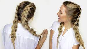 Continue braiding until the end of the hair. How To Do Double Dutch Braids With Extensions
