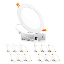 Parmida 6 Inch 12w Led Recessed Lights Ultra Thin Ceiling Downlight With Junction Box Dimmable Slim Wafer Low Profile Farmhouse Goals
