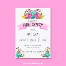 Despedida de soltera | hobby de papel fuente de la imagen por: Genial Invitacion De Despedida De Soltera Con Decoracion Floral Bonita Vector Gratis
