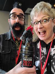 Nightmare Film Fest Award for Innovation in Film given to Sophia & Michael 