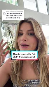 Replying to @Ashley Dick I’ve personally never seen the oil slick that  moissanite can sometimes get! It seems to be more common in older stones  cut before moissanite was improved. However, if your ...