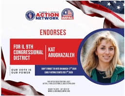 ILMAN and IMPAC Announce Endorsement of Kat Abughazaleh for Illinois’ 9th Congressional District