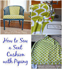 It all started when this past weekend i finally had a chance to get back to focusing on my dining room makeover. How To Sew A Seat Cushion With Piping Whats Ur Home Story