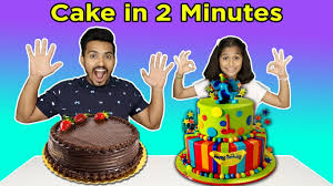 Kids Making Cake In 2 Minutes Christmas Special Cake Pari S Lifestyle Youtube
