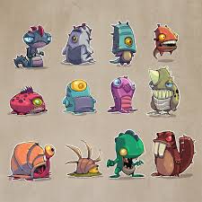 Monsters Concepts 02 By Dereklaufman On Deviantart Monster Concept Art Game Character Design Character Design