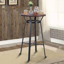 Check spelling or type a new query. Buy Maison Arts 41 Bar Height Bar Table Round Pub Table Bar Height Counter Table Tall Breakfast Kitchen Table High Coffee Cocktail Table For Dining Patio Outdoors 1 Table Rustic Brown Online