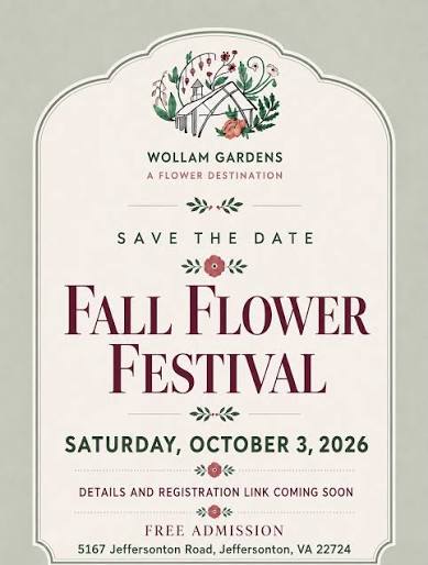 Fall Flower Festival at Wollam Gardens in Jeffersonton