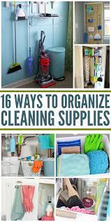 16 Clever Ways To Organize Cleaning Supplies Cleaning Supplies Organization Cleaning Tools Organization Bathroom Cleaning Supplies