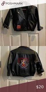 Disney Minnie Mouse Fauc Leather Jacket Leather Jacket Kids Leather Jackets Jackets