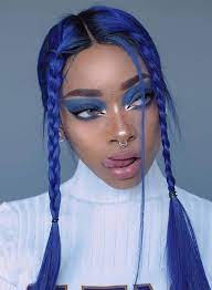 Blue Dream Queen Blue Hair Dyed Hair Aesthetic Hair