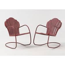 Browse 180 open clam shell stock photos and images available, or search for open oyster shell or clam shell chair to find more great stock photos and pictures. Vintage Mid Century Children S Metal Clamshell Back Spring Rockers A Pair Chairish