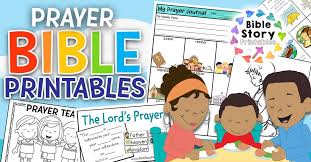 Children praying to jesus coloring page. Prayer Bible Printables Bible Story Printables
