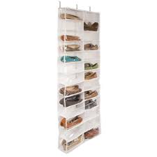 Closetware Clear Over The Door 26 Pocket Shoe Organizer Hanging Shoe Storage Closet Shoe Storage Door Shoe Organizer