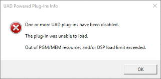 Why not just a flat no? Troubleshooting Disabled Uad Plug Ins Universal Audio Support Home