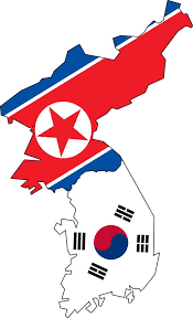 North South Korea Flag Map No Jeju South Korea Flag Korea Map North Korea Flag