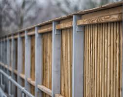 You can also paint it to blend in to any environment. Timber Acoustic Fencing Acoustic Barriers Procter Contracts