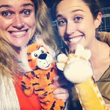 Me & @rebeccadunaway match our winnings!