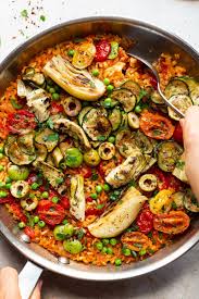 Vegan Paella Rezept Paella Rezept Rezepte Vegetarisch Kochen