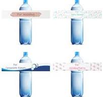 Mr-Label-Waterproof Blank Water Bottle Labels - for A4 sheet - for  Inkjet|Laser Printer-Self-adhesive Wraparound-For 16oz. Water Bottle-Matte  ...
