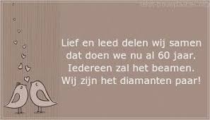 Leuke Huwelijksjubileum 60 Jaar Tekst Plaatjes