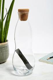 Black Blum Carafe 1 L Avec Filtre En Charbon Eau Carafe Charcoal Filter Hand Blown Glass