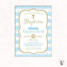 The front of the invitation simply says, baby baptism. Boy Baptism Invitation Christening Photo Invitation Baby Blue And Gold Invitation El Elegant Baptism Invitations Baptism Invitations Christening Invitations