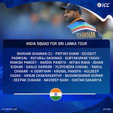Indian cricket team will tour sri lanka in the month of july 2021. View 19 India Vs Sri Lanka Squad 2021 Alexiancenwar