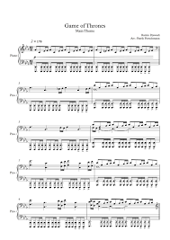 Ramin Djawadi Game Of Thrones Main Theme Piano Version Arranged By Patrik Pietschmann Here You Can Download The Piano Sheet Music Piano Piano Sheet Music