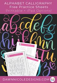Free calligraphy worksheets abound on tpk, but i've never compiled them into one article before! Alphabet Calligraphy Free Practice Sheets Hand Lettering Practice Sheets Hand Lettering Practice Sheets Free Hand Lettering Tutorial