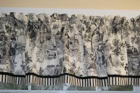 Black And Cream Toile Curtains Farmland Black Cream Toile Valance 17 X 81 By Everythinginvalance 32 99 French Country Living Room Curtains Window Treatments Drapes Curtains