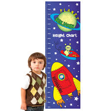 Space Rocket Personalised Height Chart