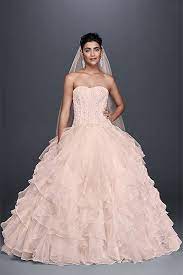 Browse pink cocktail dresses from all your favorite dress designers including ted baker, maje, bardot, black halo, milly and more. 15 Pretty Pink Wedding Dresses 2021 Blush And Pink Wedding Gowns