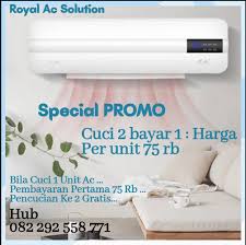 3.000.000 / m2 ~pondasi : Cuci 2 Bayar 1 Harga Per Unit 75 Ribu Royal Ac Solution Facebook
