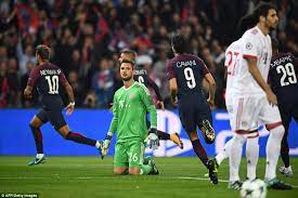 Estadísticas del partido y así lo vivimos. Psg 3 0 Bayern Munich Neymar Mbappe And Cavani Star Daily Mail Online