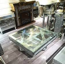 Square coffee table with storage shelves for living room, wood, 31.5 x 31.5 Factory Wholesale Silver Glass Top Crushed Diamond Mirrored Coffee Table Buy Factory Wholesale Tea Table Coffee Table Silver Glass Mirrored Coffee Table Square Crushed Diamond Coffee Table Product On Alibaba Com
