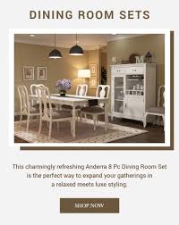 • seat cushions feature full web suspension for hours of dining comfort. Anderra Mahogany Wood White 8 Piece Dining Room Set Dining Room Furniture Collections Dining Interior Dining Room Set