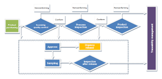 flow chart of monitoring and measurement of products process