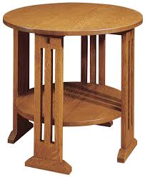 You can always find a use for an end table, and narrow end tables with drawers are especially useful if you have a smaller living room. Round End Table Mission Collection Stickley Furniture