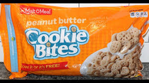 Nutter butter bites mini peanut butter sandwich cookies—made with real peanut butter—are the peanut butter lover's cookie. Malt O Meal Peanut Butter Cookie Bites Cereal Review Youtube