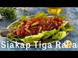 Resepi tiga rasa merupakan satu jenis masakan yang menggabungkan tiga rasa iaitu rasa manis, masam dan pedas dalam satu masakan. Resepi Siakap Tiga Rasa Youtube