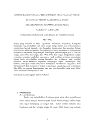 We did not find results for: Pdf Dampak Banjir Terhadap Pertanian Dan Kesiapsiagaan Petani Di Kawasan Rentan Banjir Sungai Samin Desa Tegalmade Kecamatan Mojolaban Kabupaten Sukoharjo