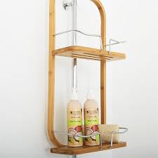 Bathroom Furniture 2 Tier Bamboo Shower Caddy Bamboo Shower Caddy Shower Caddy Bathroom Furniture