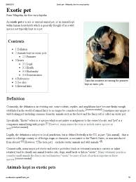 To buy home insurance that allows exotic pets coverage is unlikely to happen. Exotic Pet Wikipedia The Free Encyclopedia Pdf Animals And Humans Organisms