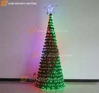 New High Quality 3D Christmas Tree Motif Light for Square Decoration