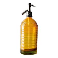 Vintage 1959 abe cohen blue seltzer bottle brooklyn new york with matching top great antique seltzer bottles (see shop for others) americanrecrafted. Vintage Amber Seltzer Bottle Chairish