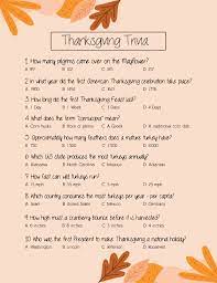 Impress everyone around the holiday dinner table this year with these cool facts about thanksgiving, including the history of the holiday, turkey, black friday, and more. 10 Best Free Printable Thanksgiving Trivia Questions Printablee Com