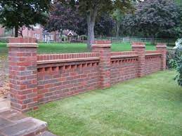 Tamp down the bottom of the trench with a tamper or the short edge of. Brick On Edge Garden Wall Novocom Top