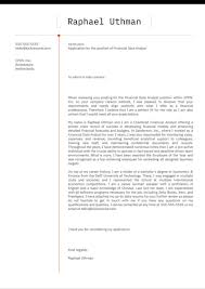 As you search for a job, it pays to know the terminology used by hiring employers. Financial Data Analyst Cover Letter Sample Kickresume