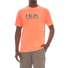 Huk Logo T Shirt Short Sleeve For Men And Big Men